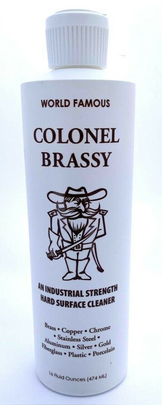 Colonel Brassy - Hard Surface Cleaner/Polish - Motorcycle Boat ATV RV Metal-16oz.