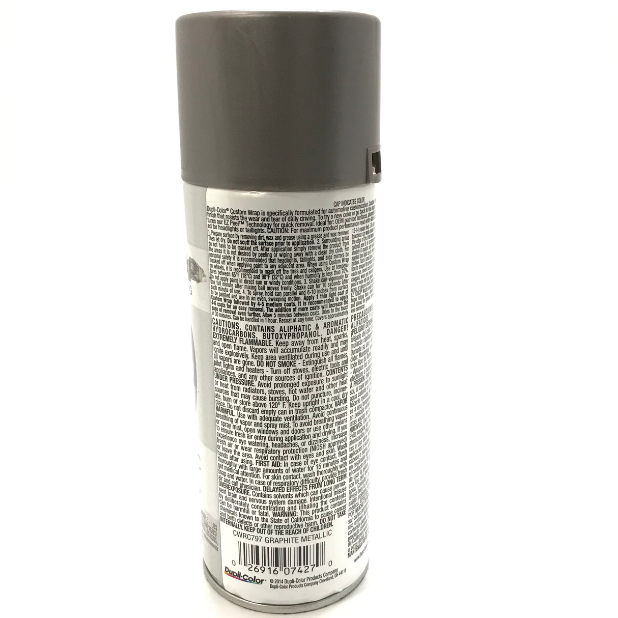 Duplicolor CWRC797 - 4 Pack Custom Wrap Removable Paint Matte Graphite - 11oz