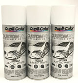 Duplicolor CWRC798 - 3 Pack Custom Wrap Removable Paint Matte Arctic White - 11oz