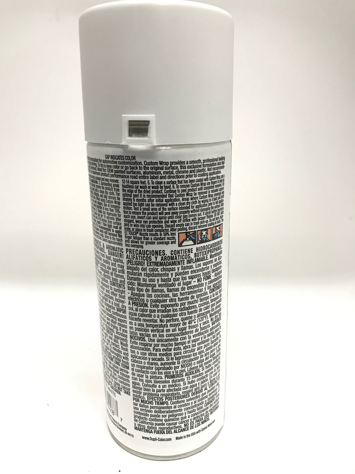 Duplicolor CWRC798 Custom Wrap Removable Paint Matte Arctic White - 11oz