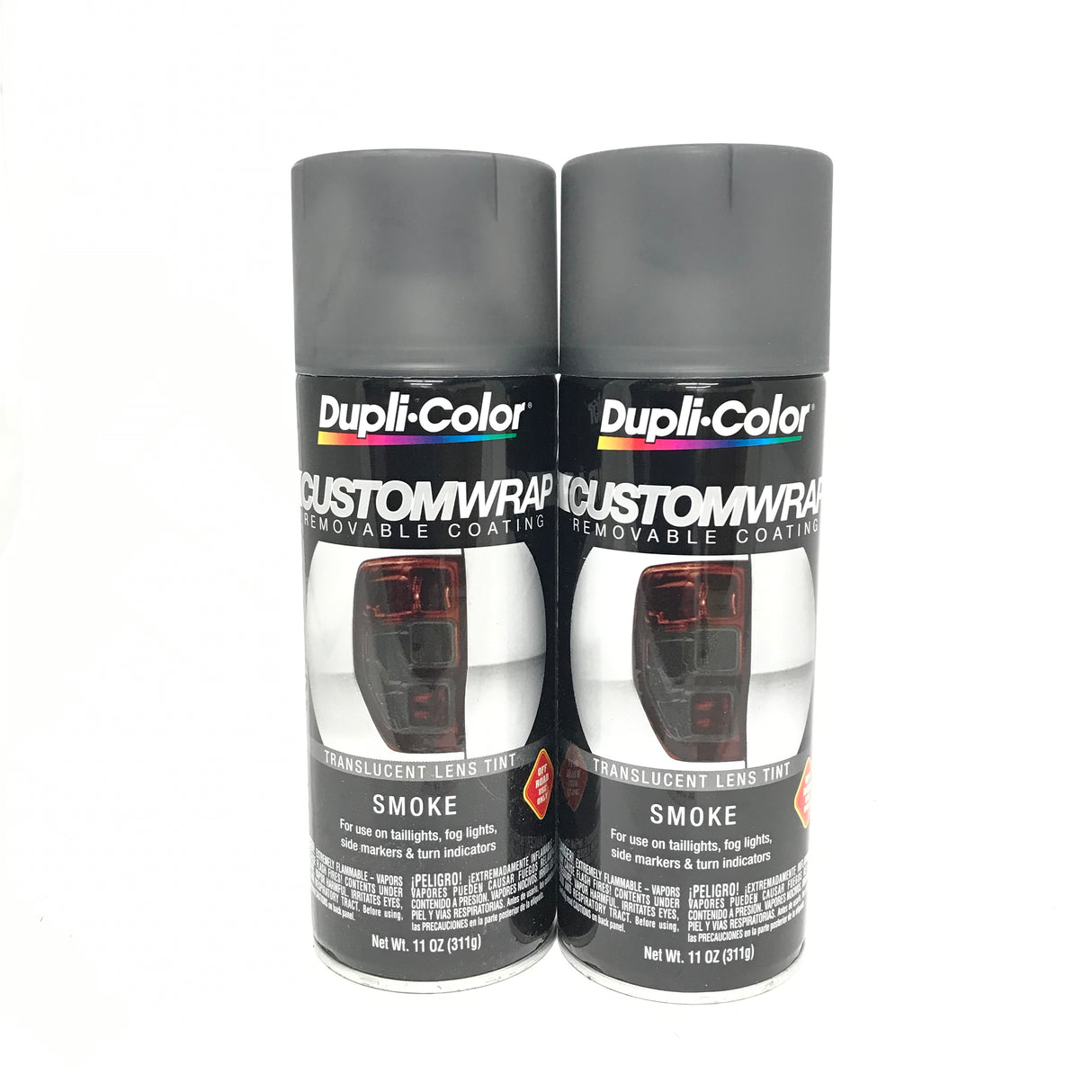 Duplicolor CWRC815 - 2 Pack Custom Wrap Removable Paint Smoke Lens Tint - 11 oz