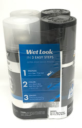 Duplicolor CWRC880 & 887 - 2 Pack Wet Look Custom Wrap Kit Onyx Black and Prep Coat - 11oz