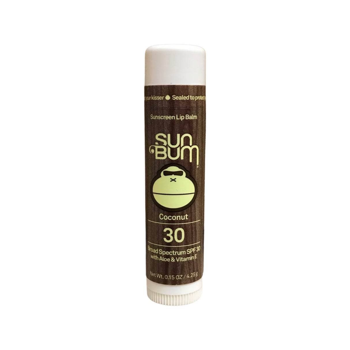 Sun Bum Coconut Lip Balm - Broad Spectrum SPF 30 W/ Aloe & Vitamin E