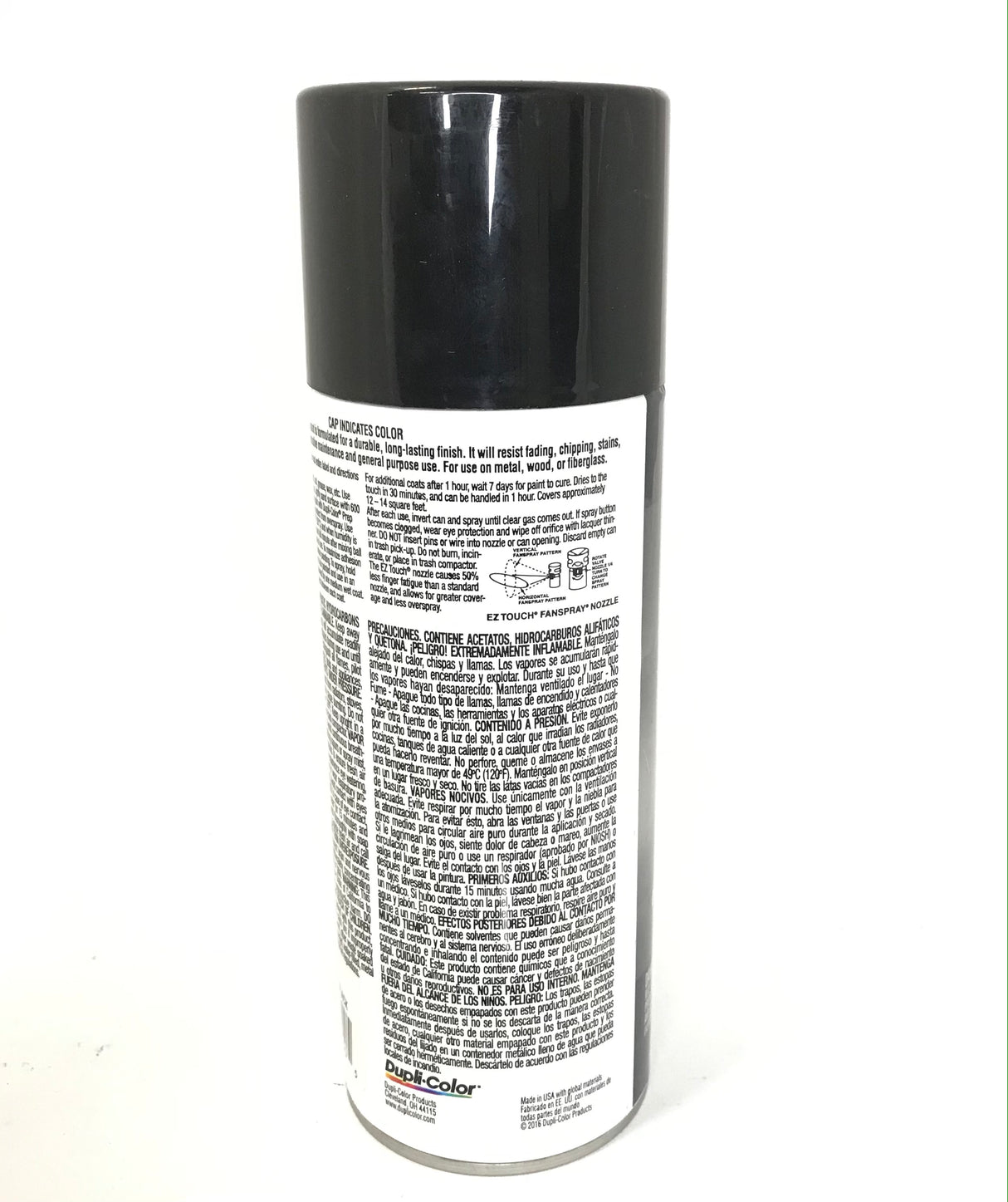 Dupli-Color DA1600 Gloss Black Acrylic Enamel Multi-Purpose Coating - 12 oz.