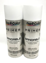 Duplicolor DAP1689-2 PACK WHITE Sandable All-Purpose Primer - 12 oz Aerosol