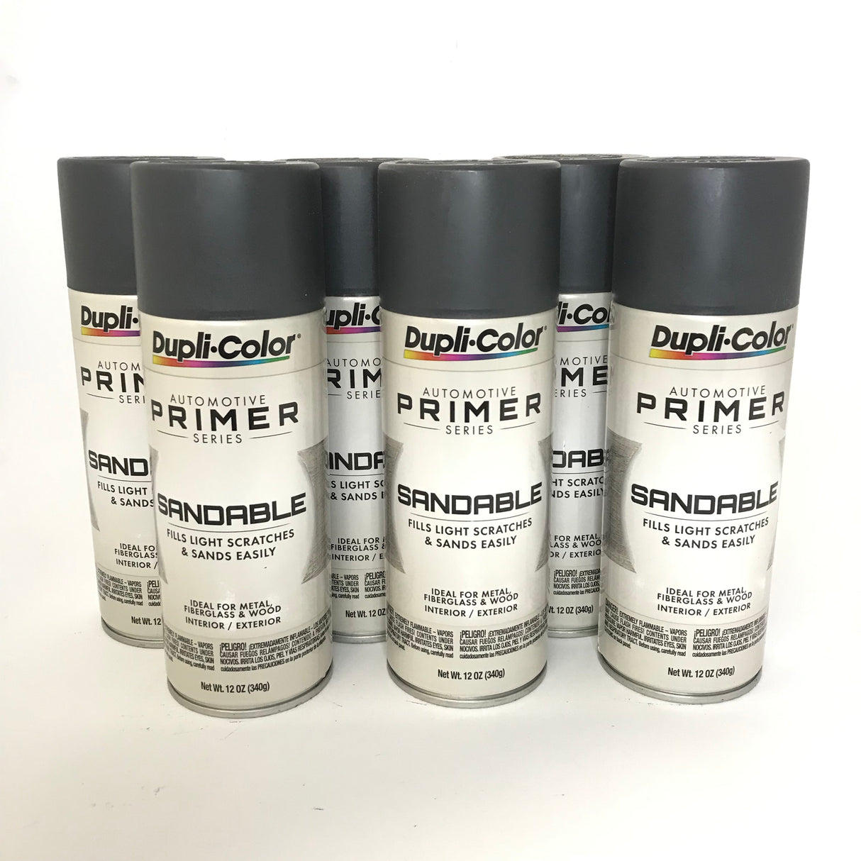 Duplicolor DAP1692-6 PACK GRAY HOT ROD Sandable Filler Primer - 12 oz