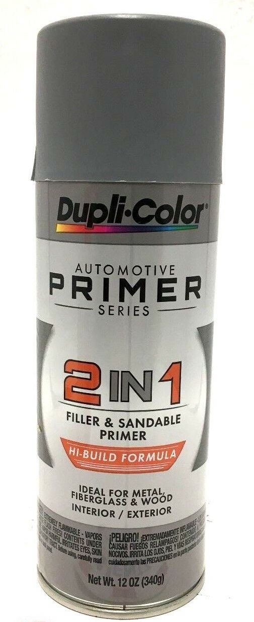 Duplicolor DAP1700 2-IN-1 Hi-Build Filler & Sandable Primer - 12 oz Aerosol can