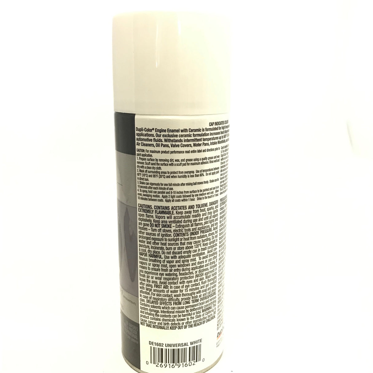 Duplicolor DE1602 - 3 Pack Engine Enamel Paint with Ceramic Universal White - 12 oz
