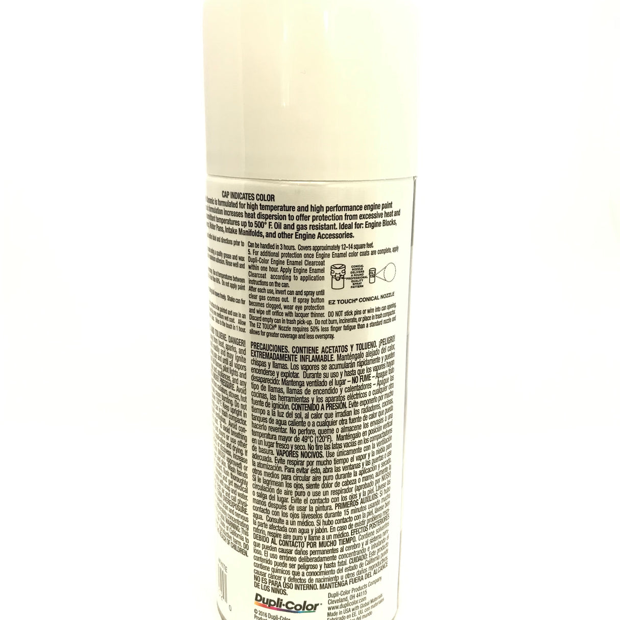 Duplicolor DE1602 - 3 Pack Engine Enamel Paint with Ceramic Universal White - 12 oz