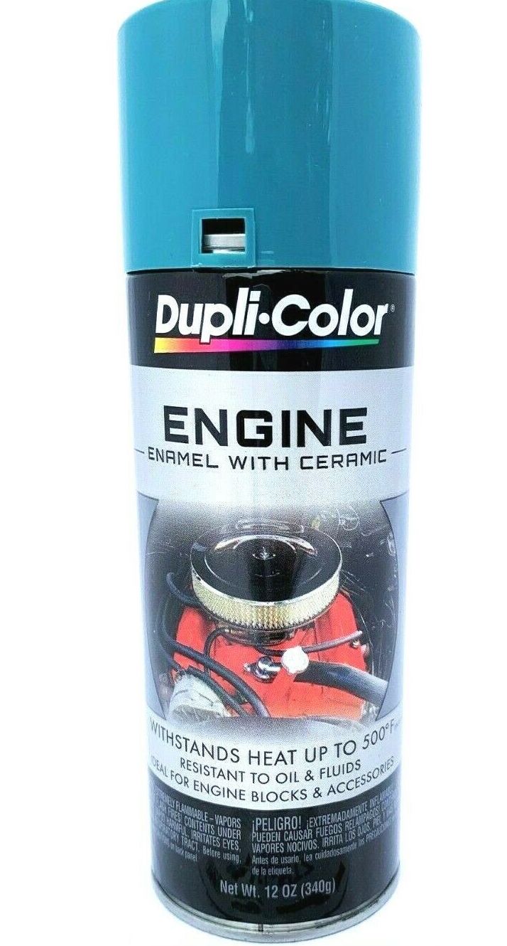 Duplicolor DE1610 Engine Enamel Paint with Ceramic Pontiac Blue - 12 o ...