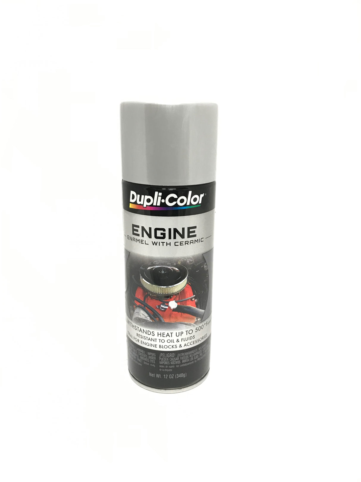 Duplicolor DE1615 Engine Enamel Paint with Ceramic Aluminum Color - 12 oz
