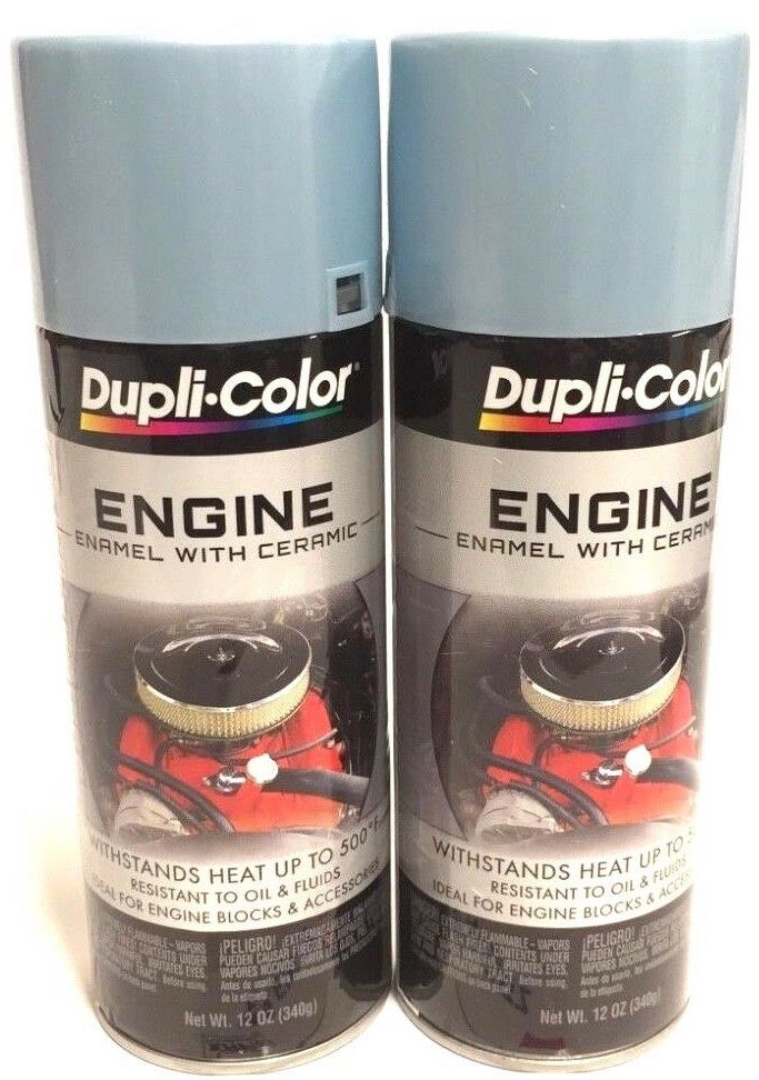 Duplicolor DE1616-2 Pack Engine Enamel with Ceramic Pontiac Blue Metallic Color - 12 oz