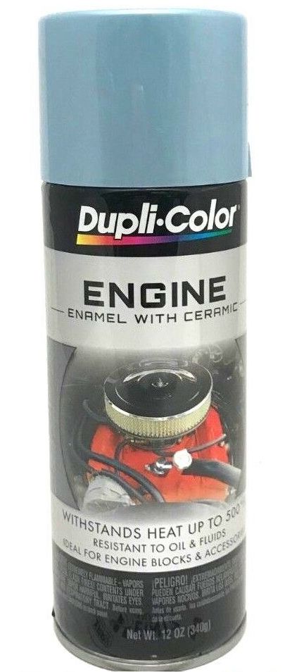 Duplicolor DE1616 Engine Enamel with Ceramic Pontiac Blue Metallic Color - 12 oz