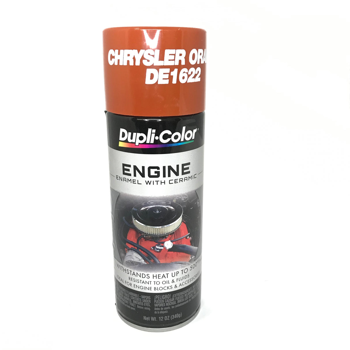 Duplicolor DE1622 CHRYSLER ORANGE Engine Enamel Paint with Ceramic - 12 oz Aerosol