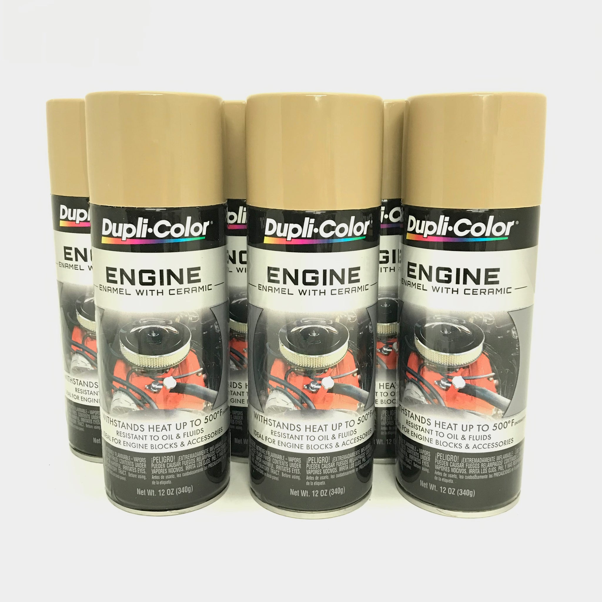 Duplicolor DE16386 PACK Engine Enamel Paint w/ Ceramic, CUMMINS BEIGE
