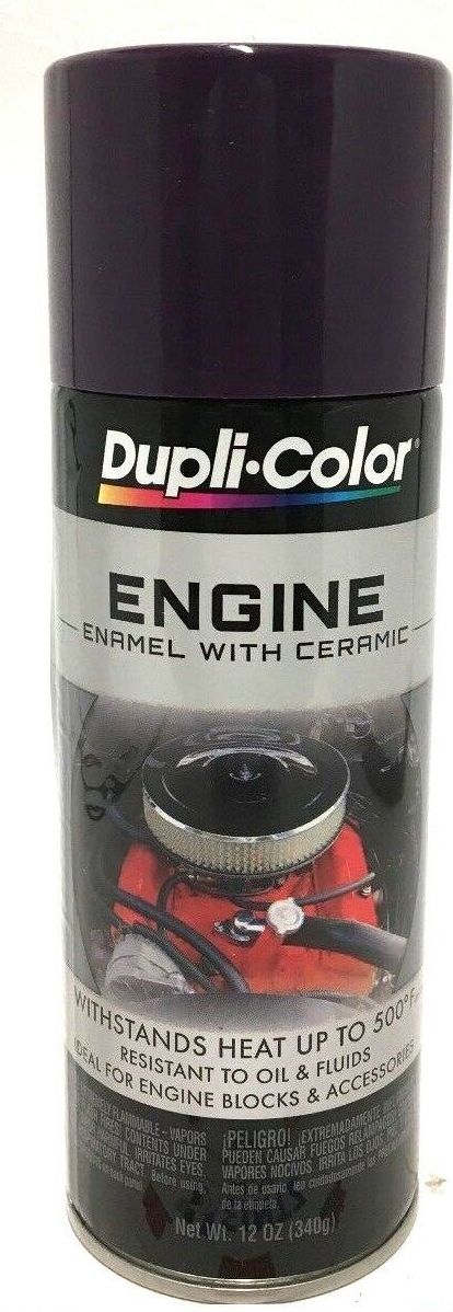Duplicolor DE1640 Engine Enamel with Ceramic Plum Purple color - 12 oz Aerosol Can