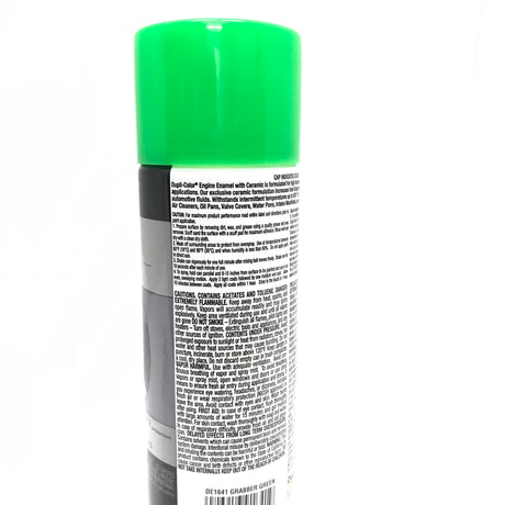 Duplicolor DE1641-3 PACK Engine Enamel with Ceramic Grabber Green color - 12 oz Aerosol Can