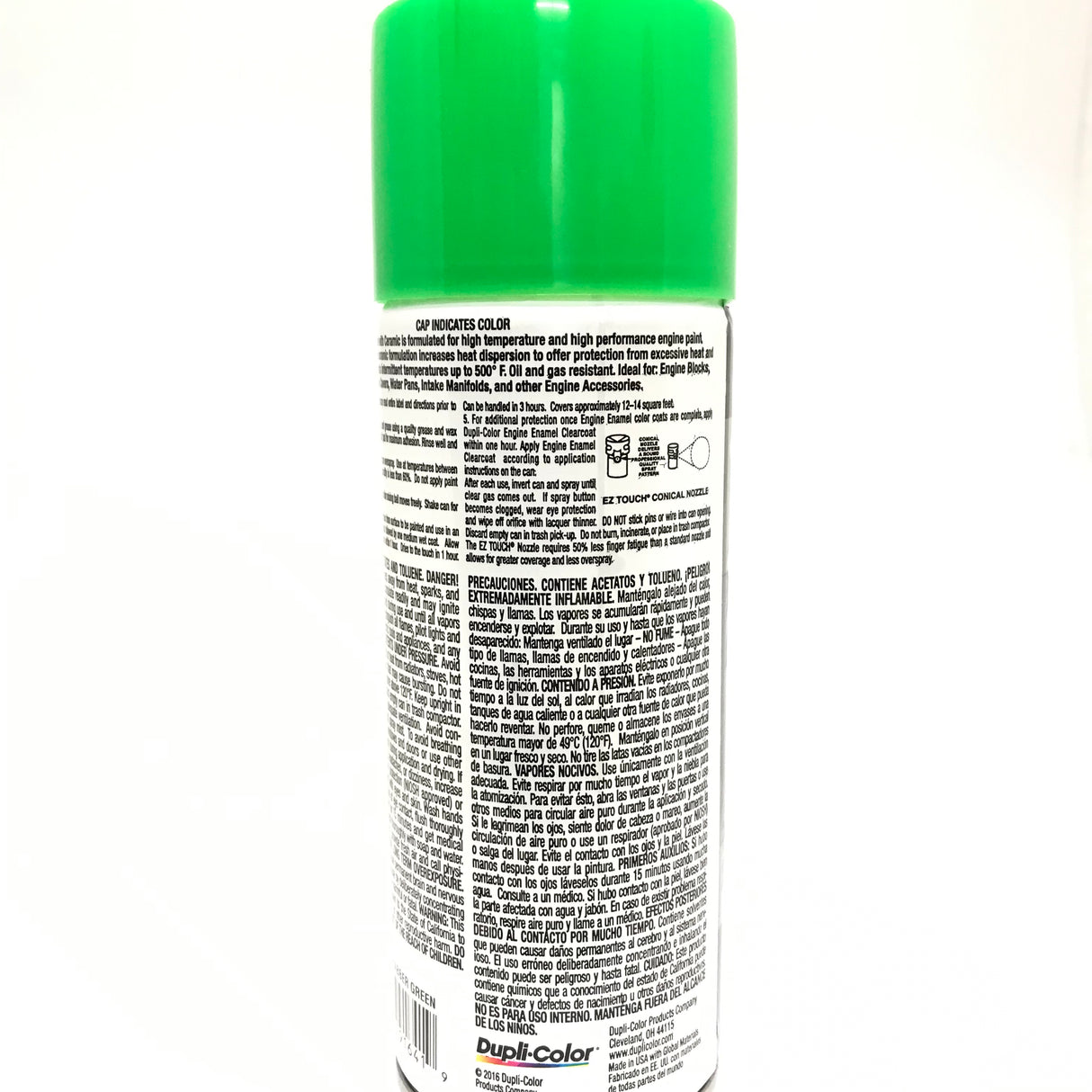 Duplicolor DE1641-3 PACK Engine Enamel with Ceramic Grabber Green color - 12 oz Aerosol Can