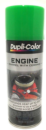 Duplicolor DE1641 Engine Enamel with Ceramic Grabber Green color - 12 oz Aerosol Can