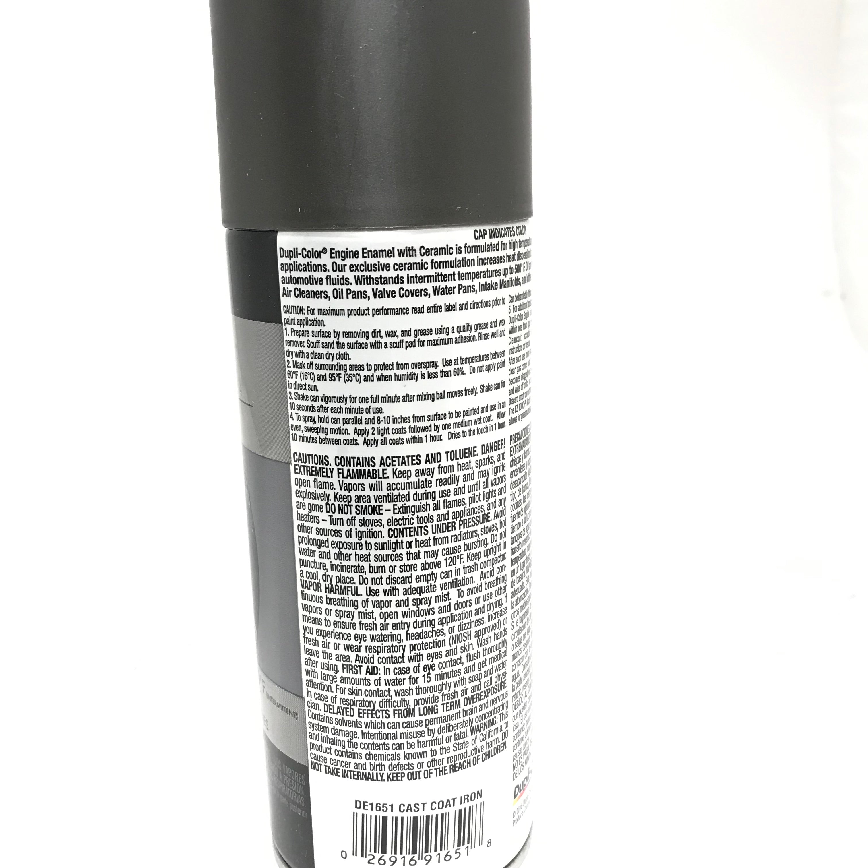 thumbnail image 2 of Duplicolor DE1651 Cast Iron Engine Enamel Paint (6 Cans) 12 Oz Aerosol 2 of 6