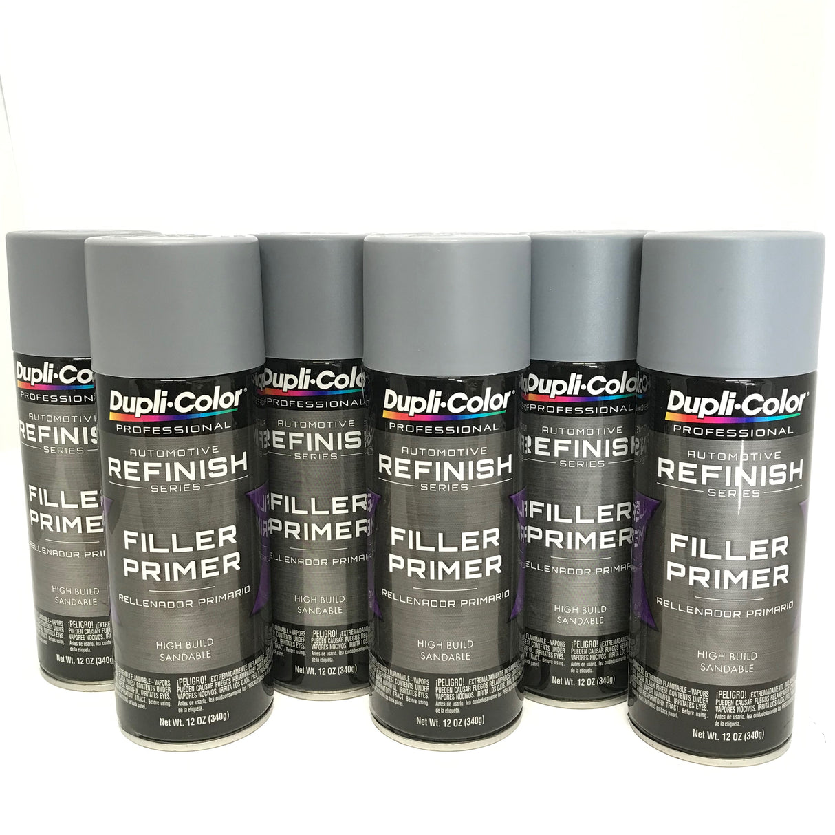 12 oz. Gray 2 in 1 Filler & Sandable Primer Spray (6-pack)