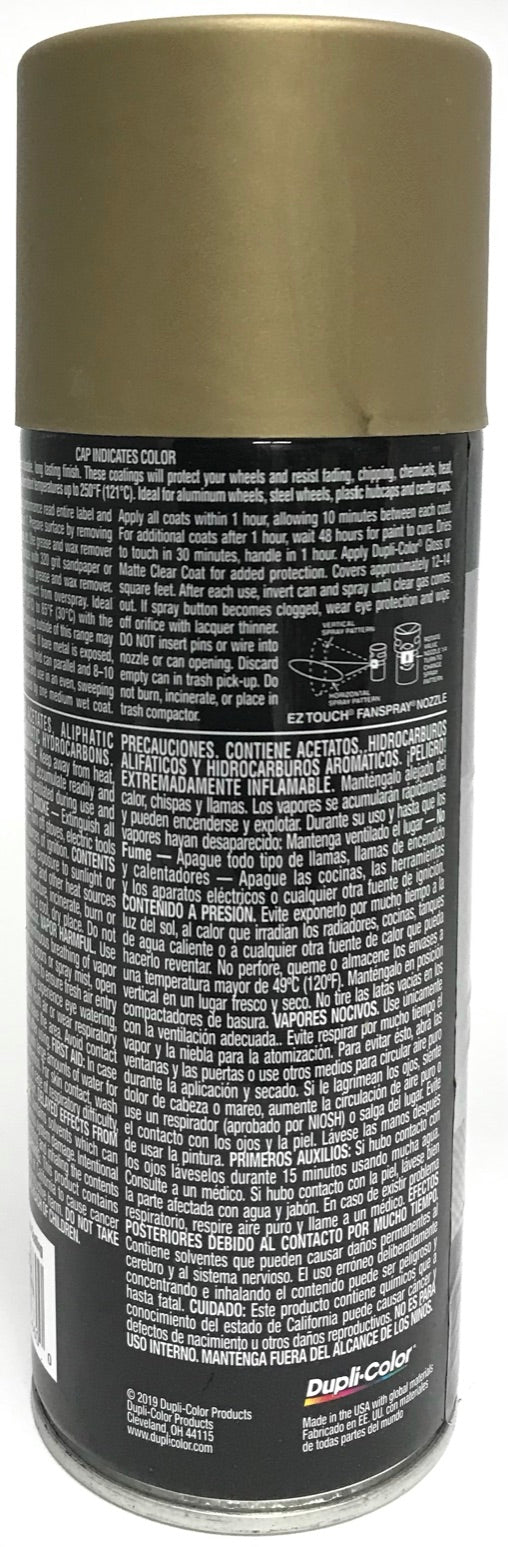 Duplicolor HWP111 - 4 Pack Wheel Coating Spray Paint Gold - 12 oz