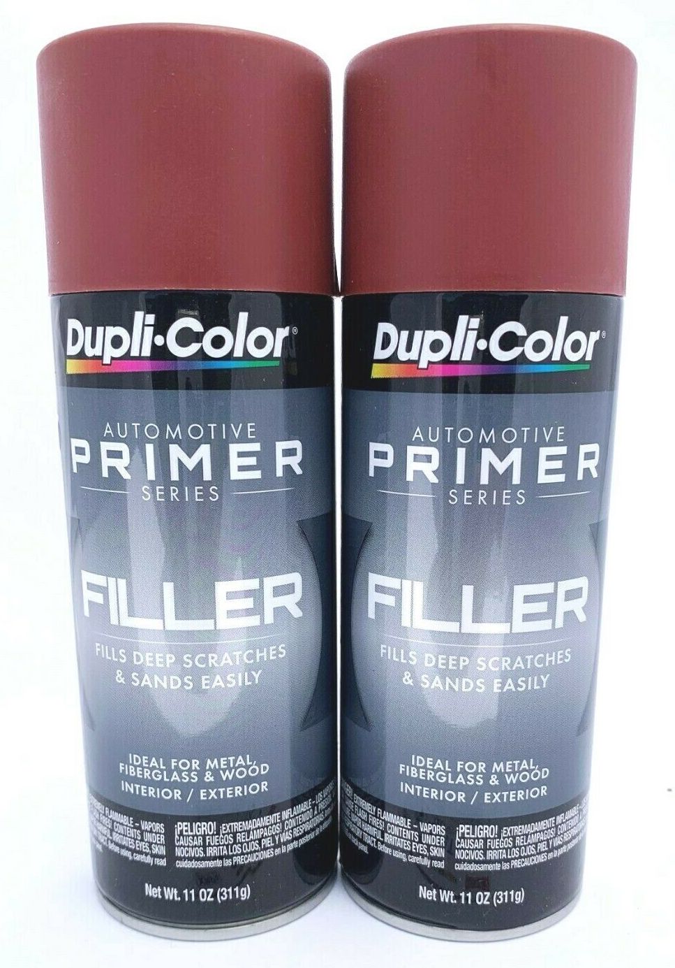 Duplicolor FP102-2 PACK Red Filler Primer - 11 oz Aerosol Can