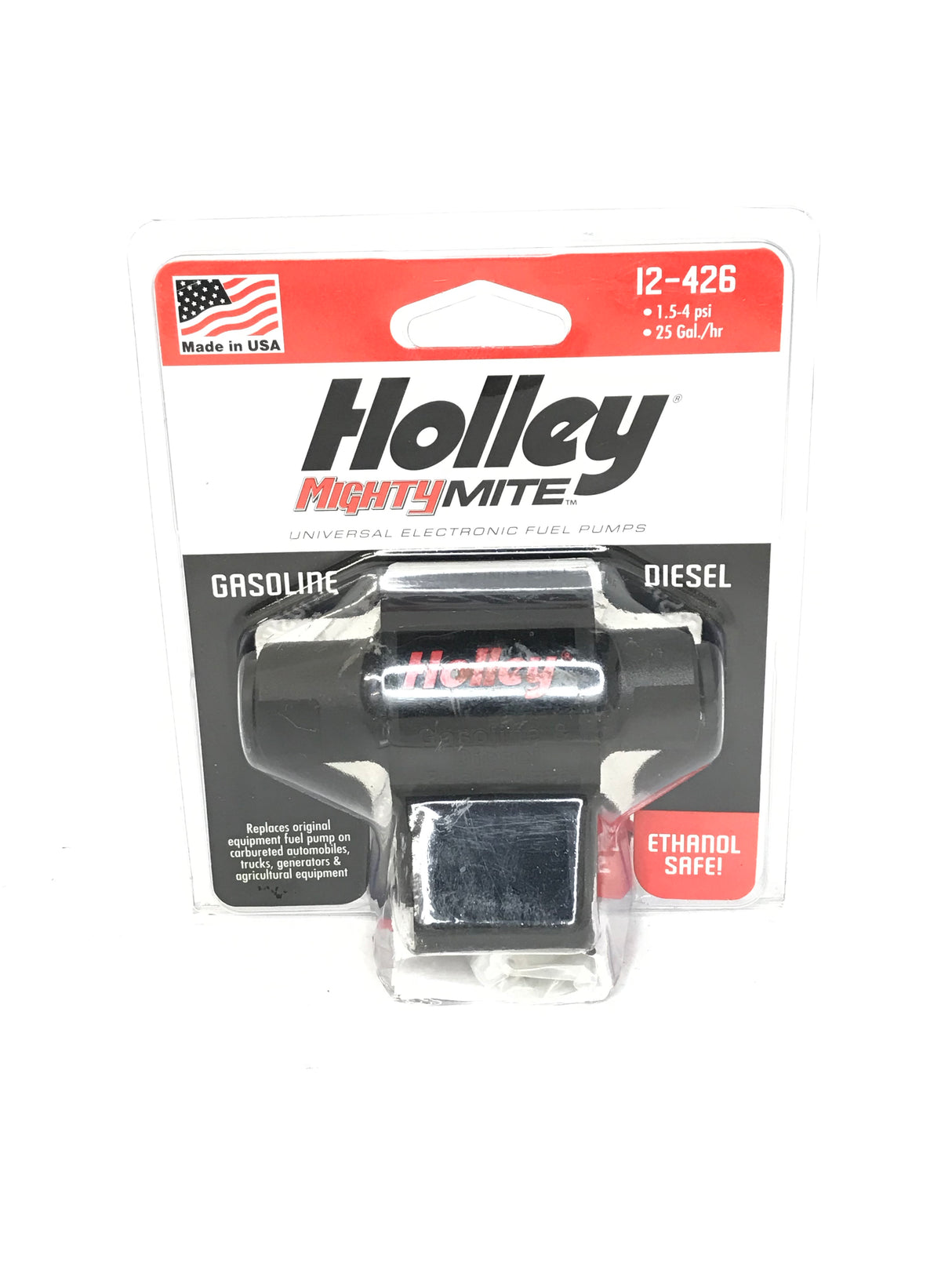 Holley 12-426 25 GPH MIGHTY MITE ELECTRIC FUEL PUMP, 1.5-4 PSI