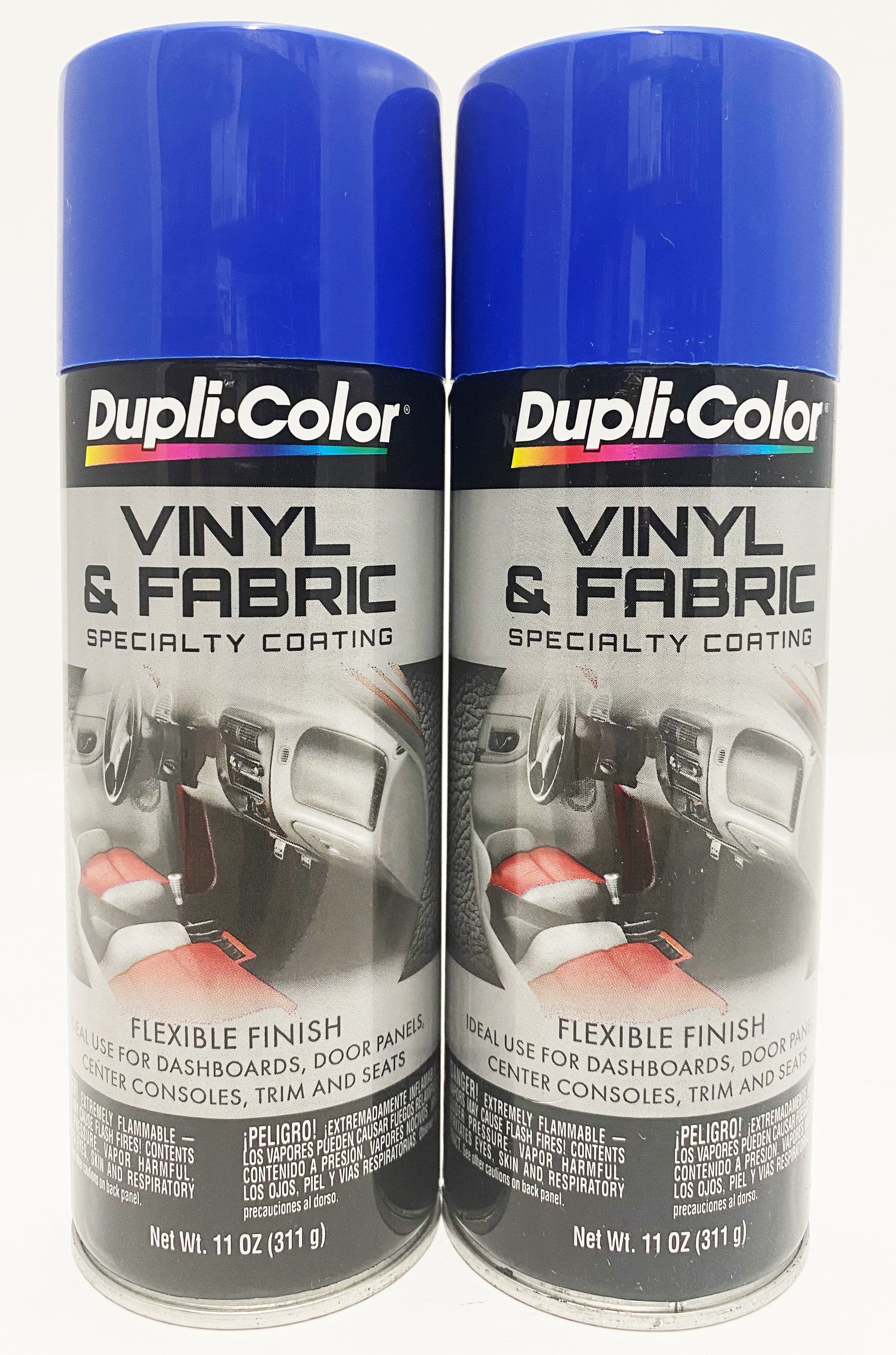 Duplicolor HVP102 - 3 Pack Vinyl & Fabric Spray Paint Blue - 11 oz