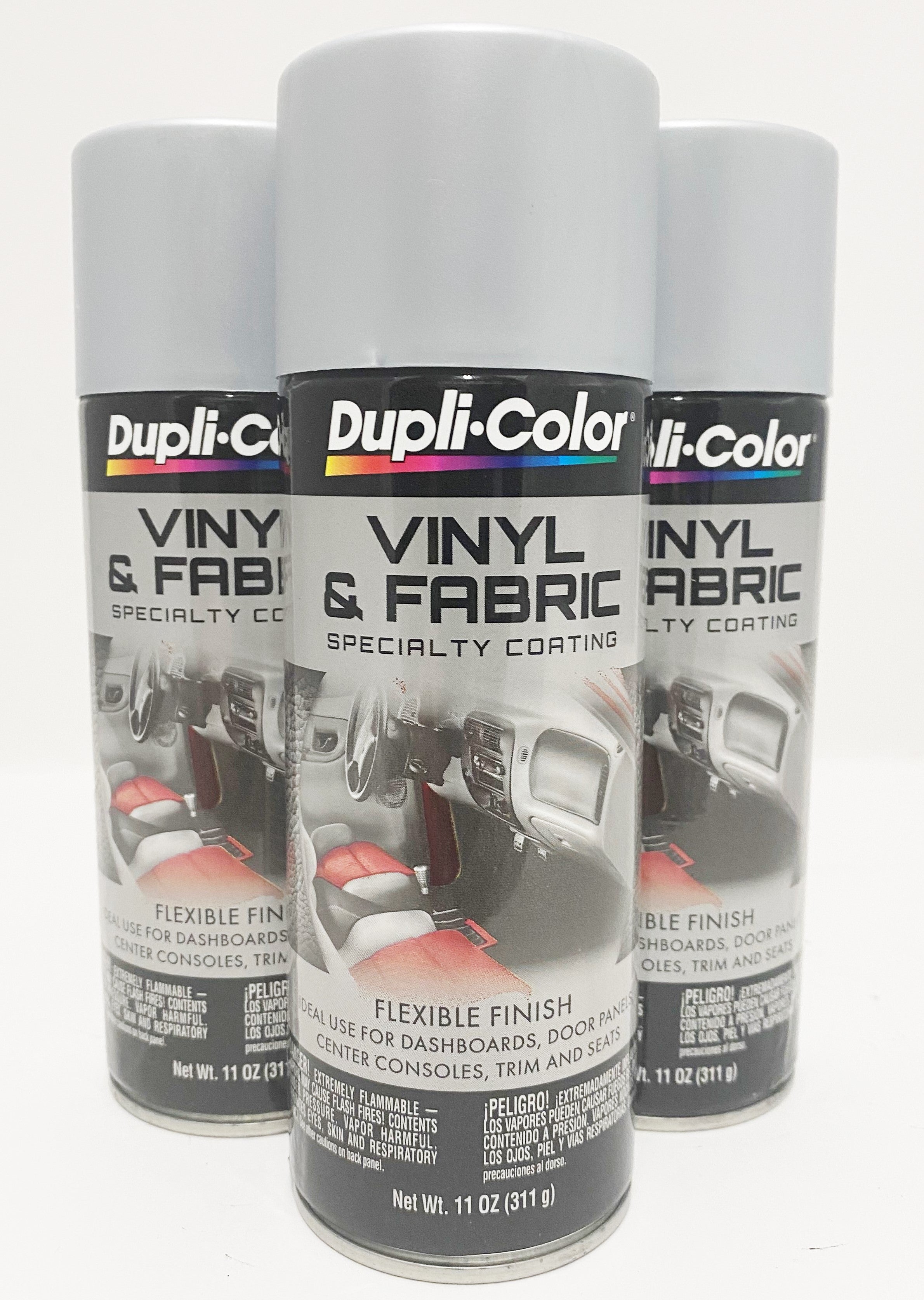 Duplicolor Vinyl & Fabric Coating: Medium Gray, Aerosol, Flexible