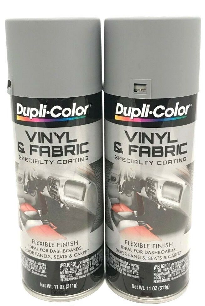 Duplicolor HVP109 - 2 Pack Vinyl & Fabric Spray Paint Medium Gray - 11 oz