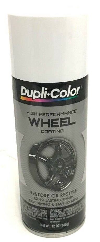 Duplicolor HWP100 Wheel Coating Spray Paint White - 12 oz