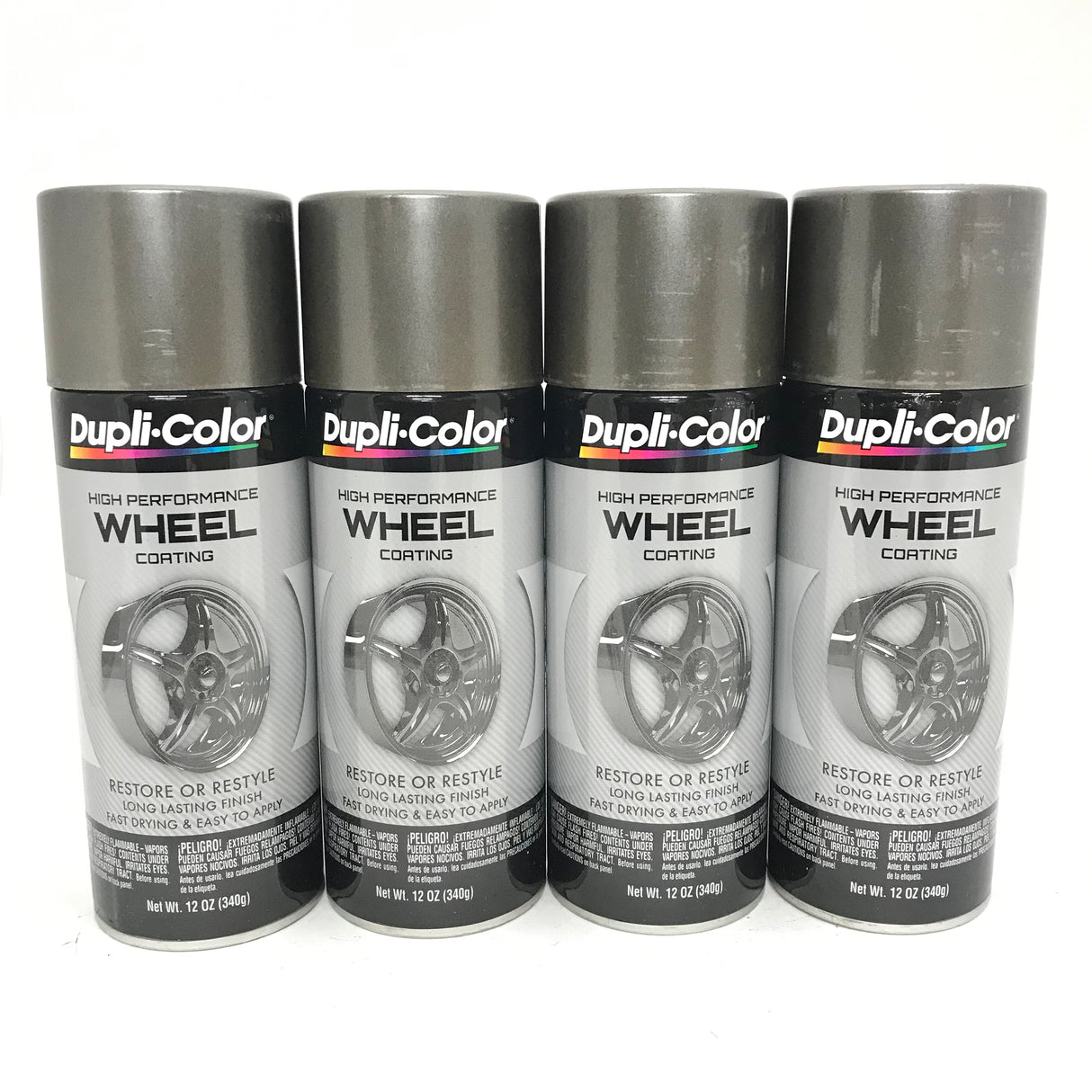 Duplicolor HWP102 - 4 Pack Wheel Coating Spray Paint Graphite - 12 oz