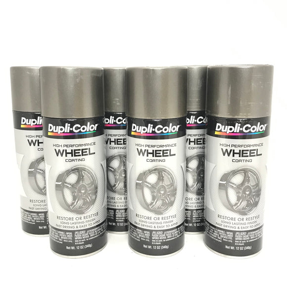Duplicolor HWP102 6 Pack Wheel Coating Spray Paint Graphite 12 oz
