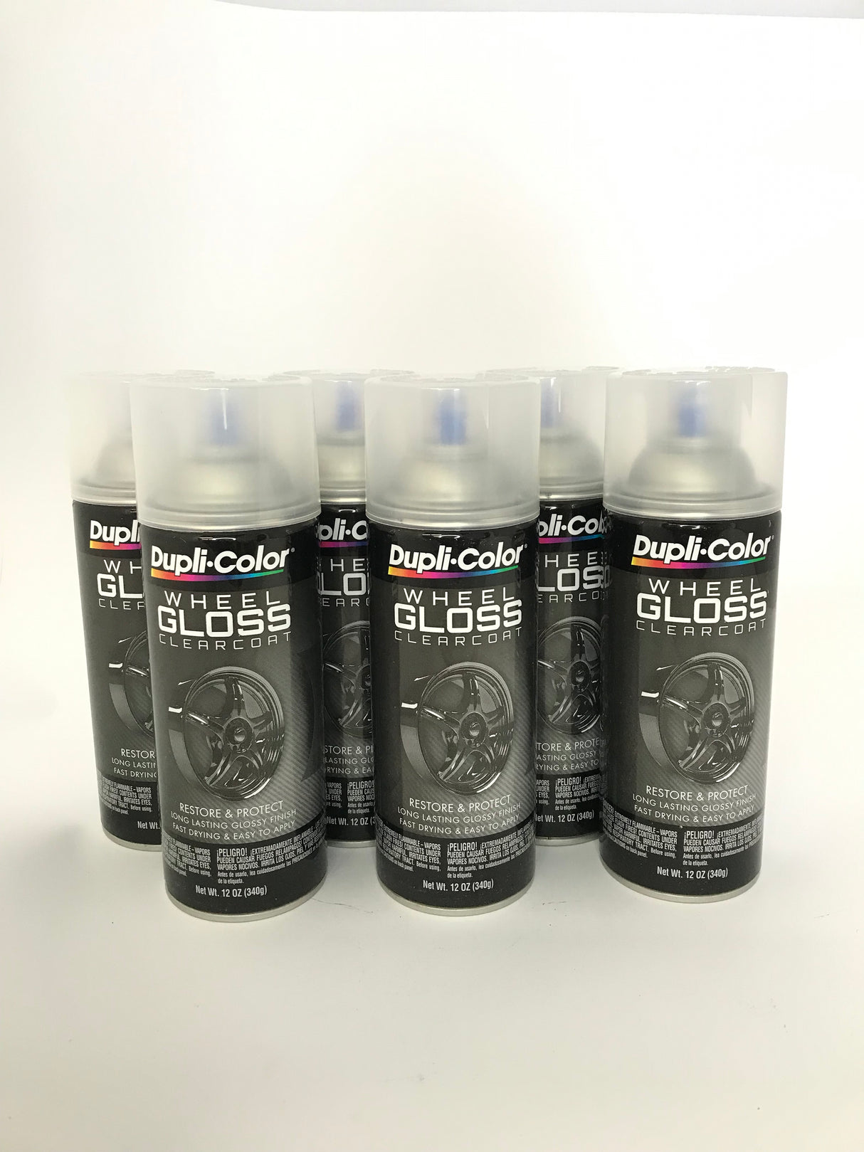 Duplicolor HWP103 - 6 Pack Wheel Coating Spray Paint Gloss Clear Coat - 12 oz
