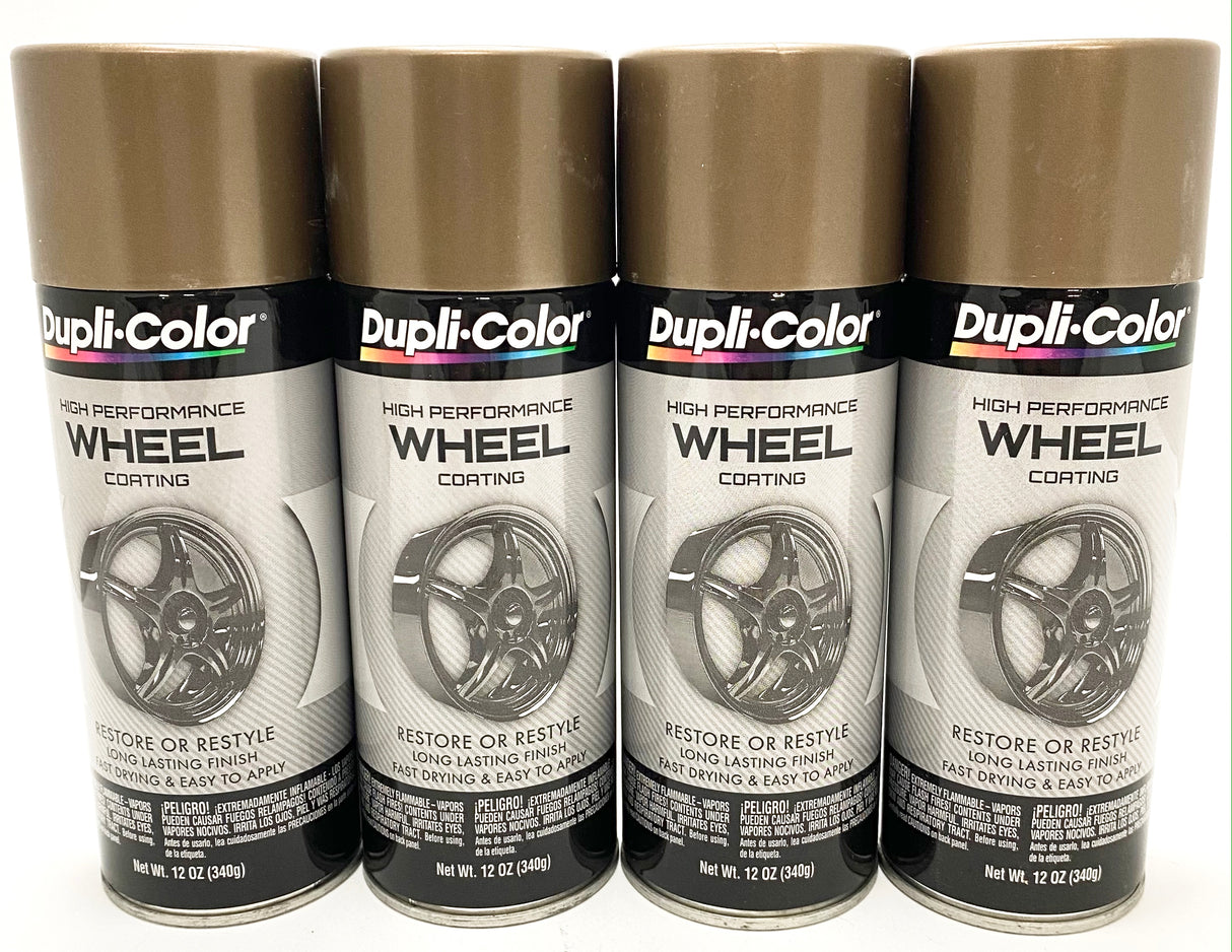 Duplicolor HWP105 - 4 Pack Wheel Coating Spray Paint Bronze - 12 oz