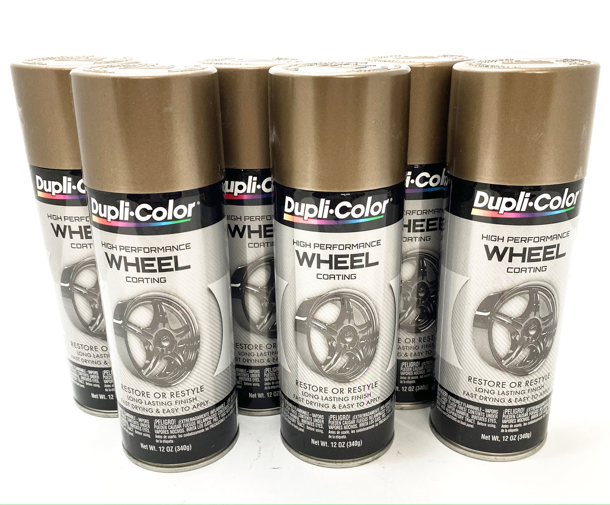 Duplicolor HWP105 - 6 Pack Wheel Coating Spray Paint Bronze - 12 oz