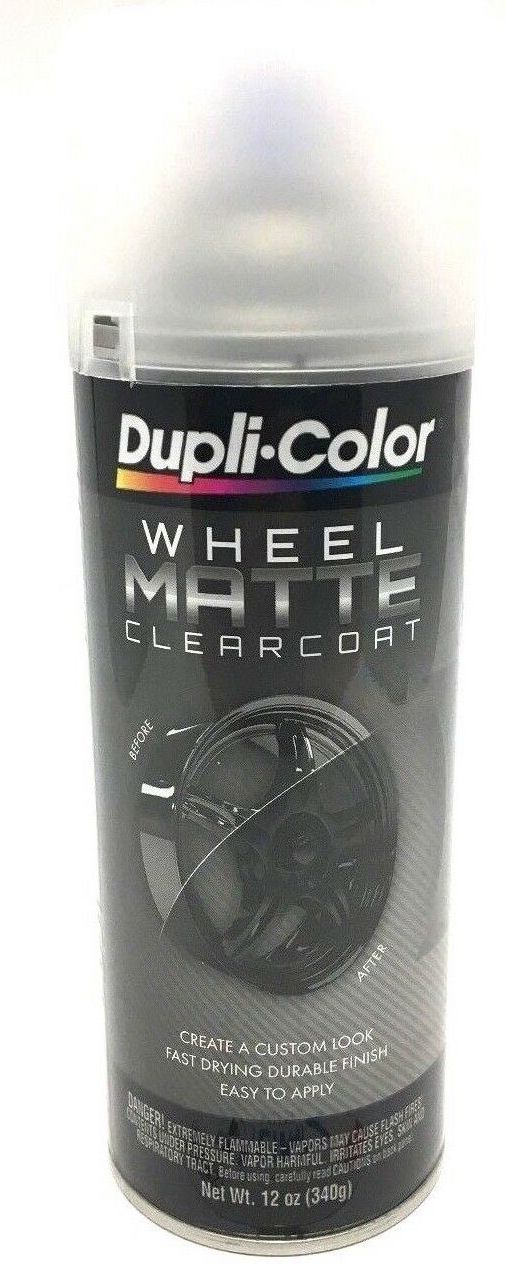 Duplicolor HWP106 Wheel Coating Spray Paint Matte Clear - 12 oz