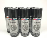 Duplicolor HWP108 - 6 Pack Wheel Coating Spray Paint Gloss Black - 12 oz