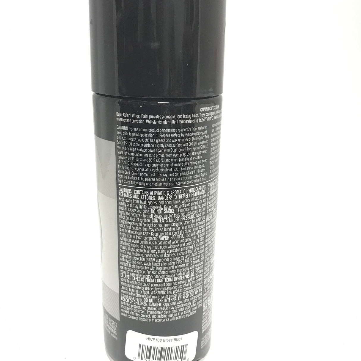 Duplicolor HWP108 - 6 Pack Wheel Coating Spray Paint Gloss Black - 12 oz