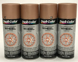 Duplicolor HWP109 - 4 Pack Wheel Coating Spray Paint Rose Gold - 12 oz