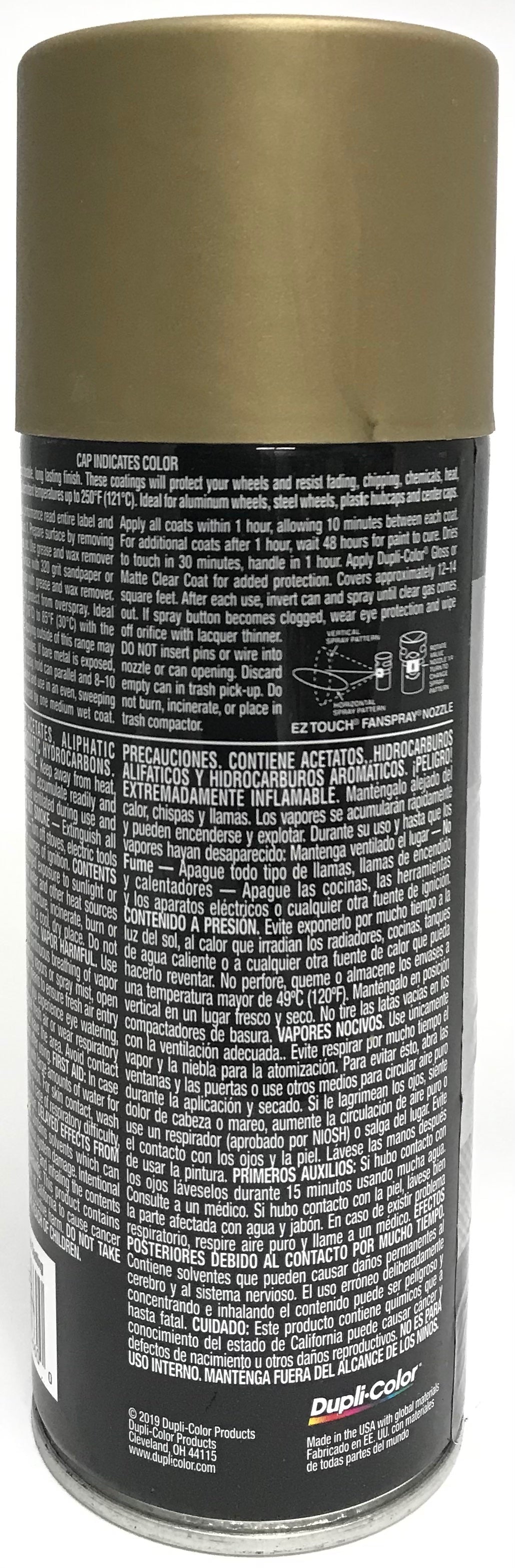 Duplicolor HWP111 - 6 Pack Wheel Coating Spray Paint Gold - 12 oz