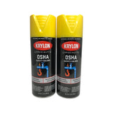Krylon 1813 2 PACK Osha Safety Colors - Safety Yellow - 12 oz