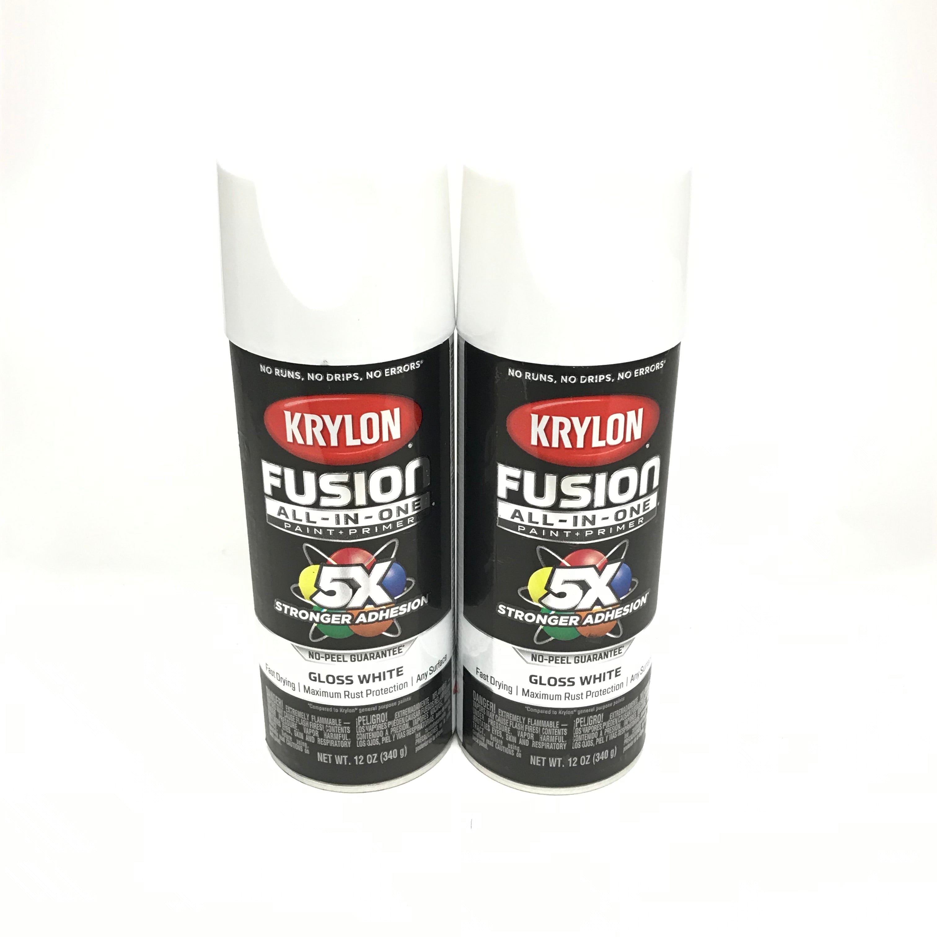 KRYLON 2727-2 PACK Gloss White All-In-One Fusion Paint & Primer