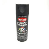 KRYLON 2732 SATIN BLACK All-In-One Fusion Paint & Primer - No-Peel - 12 oz Aerosol
