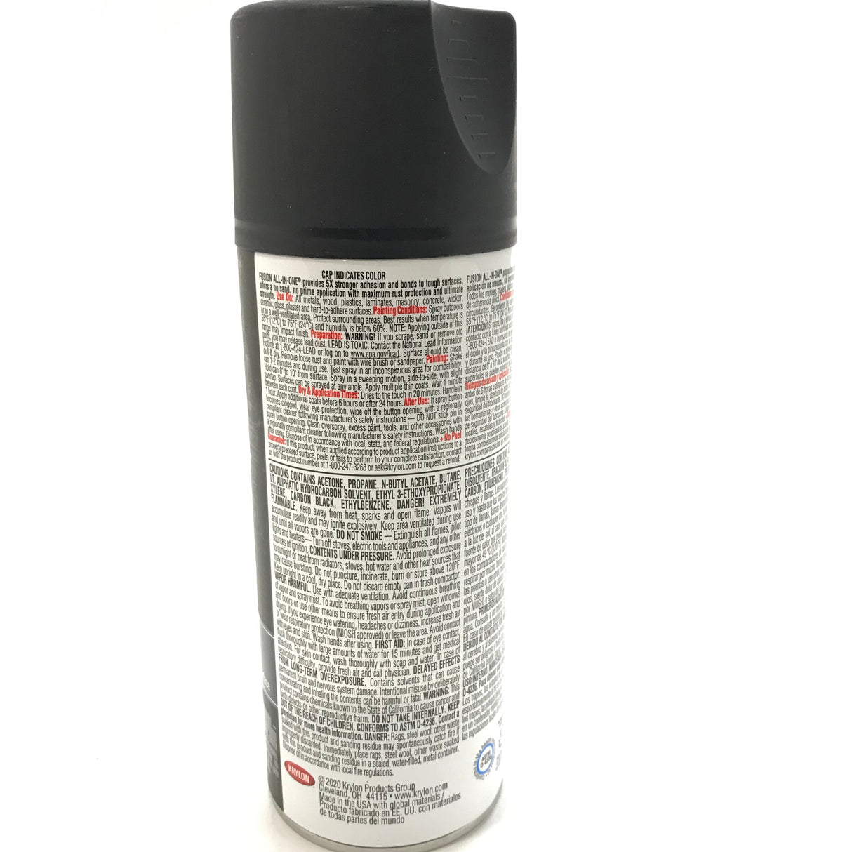 Krylon Fusion All-In-One Matte Black Spray Paint and Primer In One