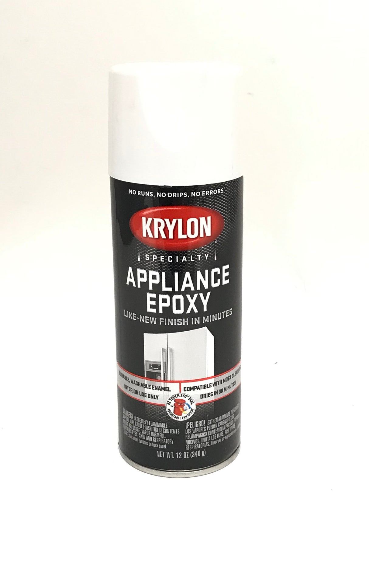 KRYLON 3201 WHITE Specialty Appliance Epoxy - Durable, Washable Enamel. Fast Drying - 12 oz Aerosol