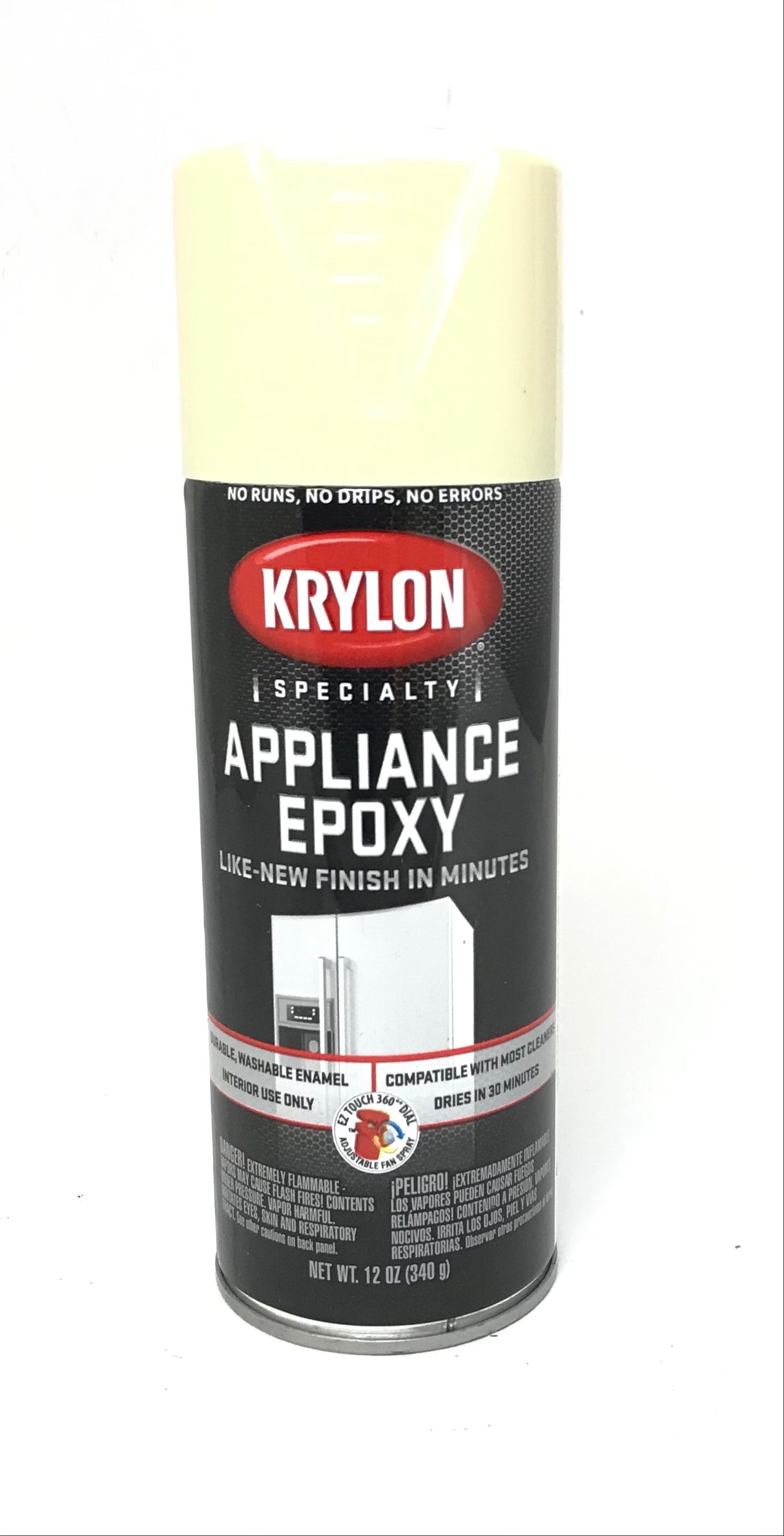 KRYLON 3207 BISQUE Specialty Appliance Epoxy - Durable, Washable Enamel. Fast Drying - 12 oz Aerosol