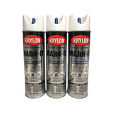 Krylon 731608 - 3 PACK Mark-It WB Inverted Marking Paint -APWA Brilliant White