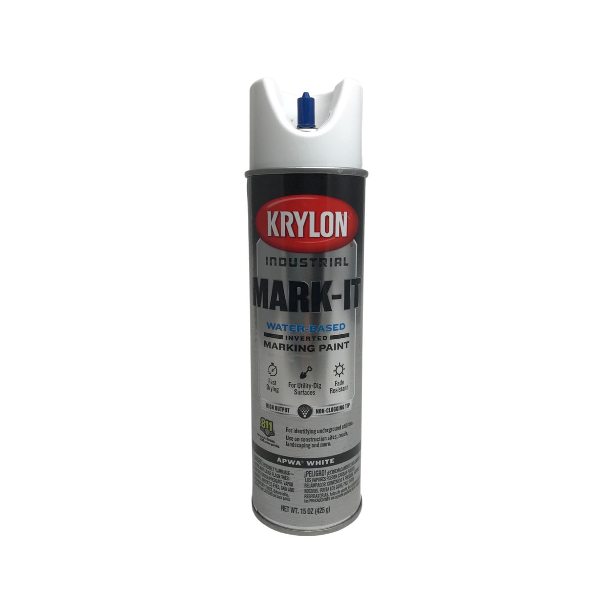 Krylon 731608 - 3 PACK Mark-It WB Inverted Marking Paint -APWA Brilliant White